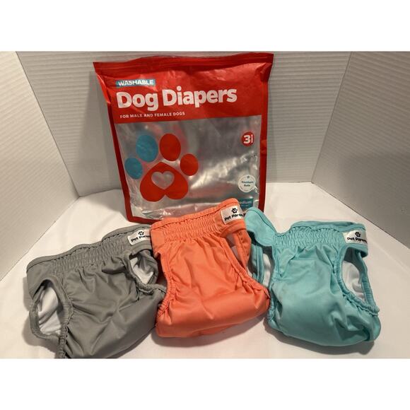 Med Dog Diapers - Southern Belle - Mess-Proof Design Pet Parents, Unisex 14-20" - Picture 1 of 16